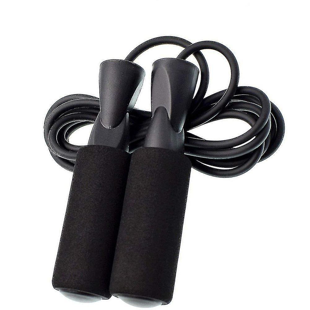 Jump Rope Adjustable For Fitness Boxing Double Unders Exercise - Black
