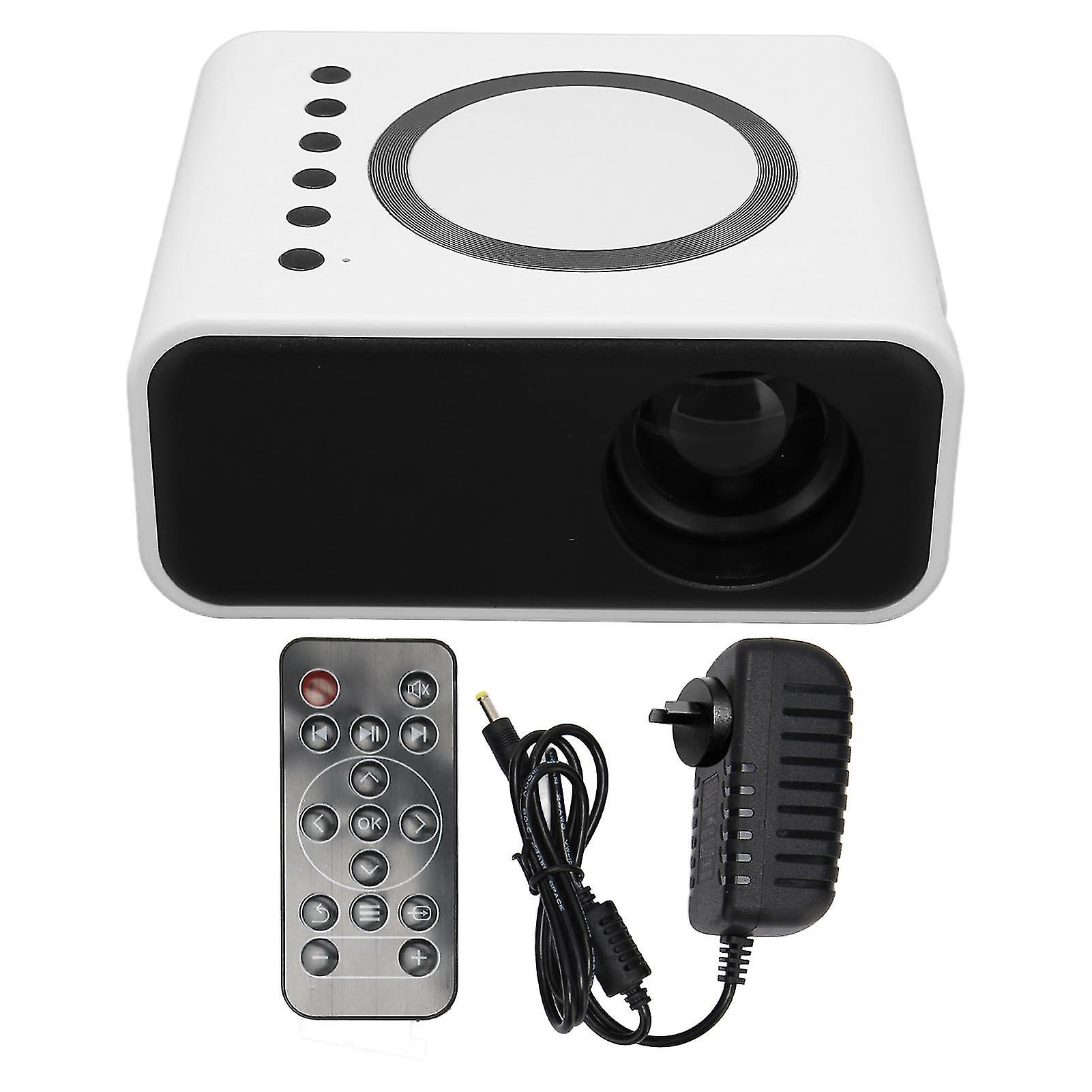 Mini Portable Projector Full High Definition 1080P LED Projector Home Theater Movie Projector for IOS for Android Laptop White AU Plug