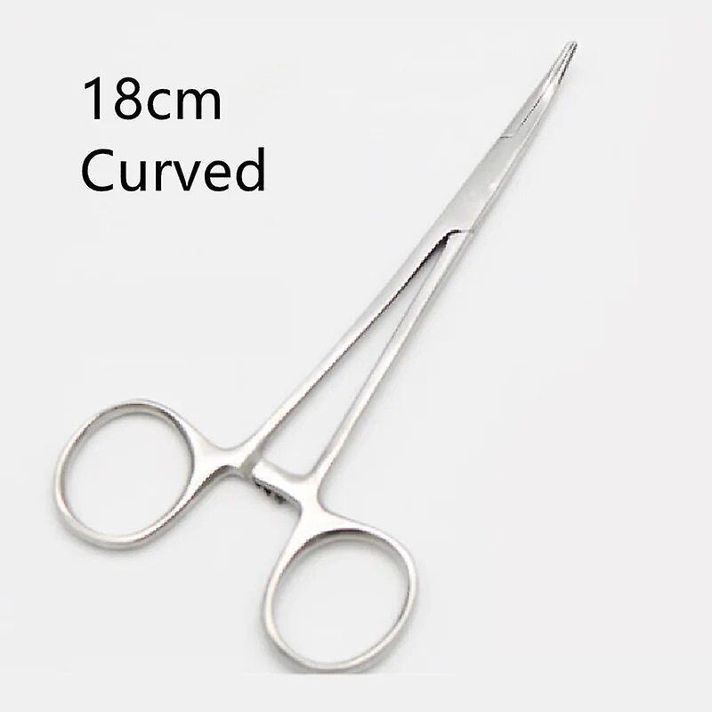 Stainless Steel Fishing Plier Scissor Line Cutter Hook Remover Forceps Tackle Curved Tip Clamps Fishing Tools 12.5/14/16/18cm