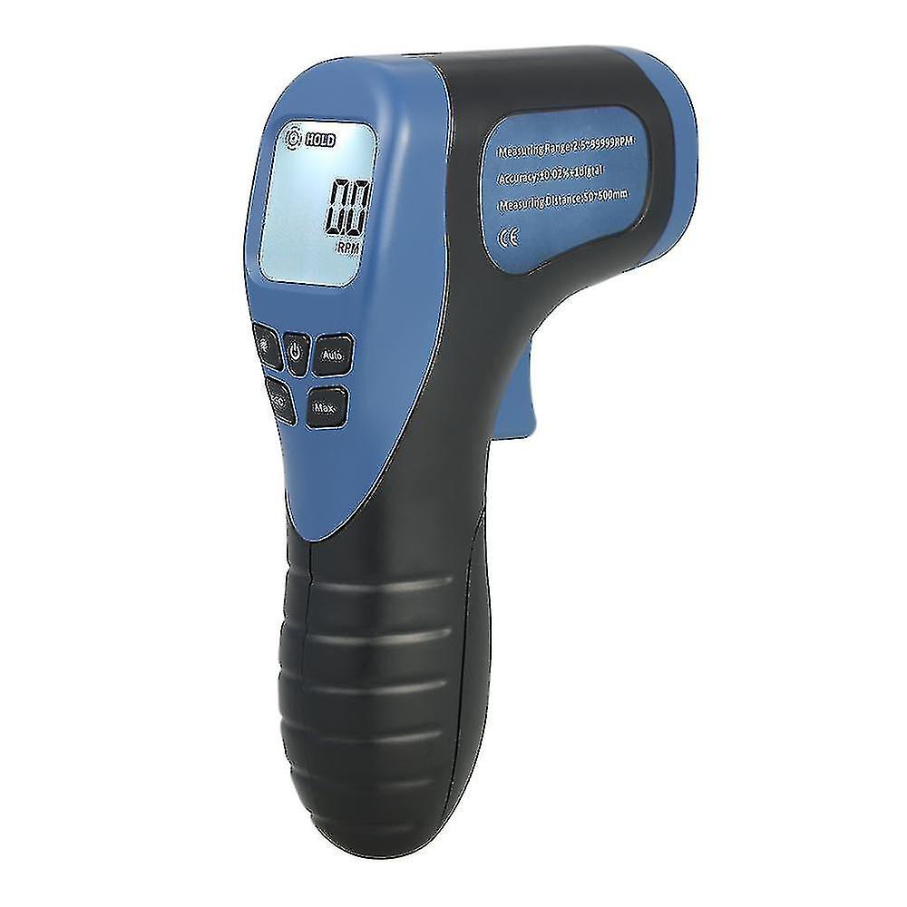 Handheld Digital Lcd Photo Tachometer Laser Non-contact Tach Range 2.5-99999rpm Motor Speed Meter With 1pc Reflective Tape