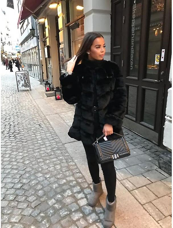 Sara Fur Jacket Black