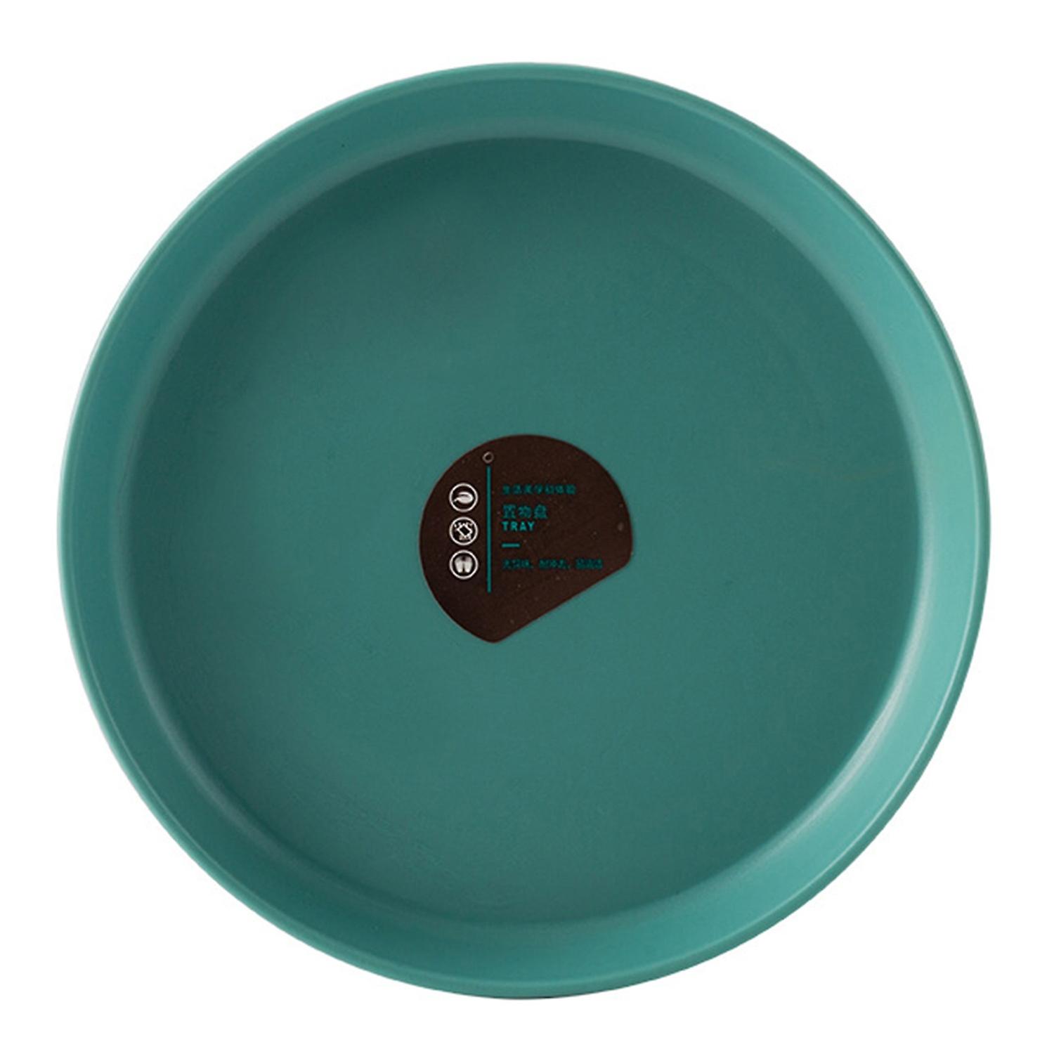 ZHOUBA Washable Spit Bone Dish Smooth Edge Plastic Colorful Smooth Fruit Plate Household Supplies