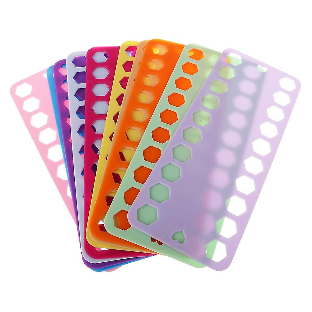 10 Piece Plastic Embroidery Thread Board Organizer Cross Stitch Thread Plate