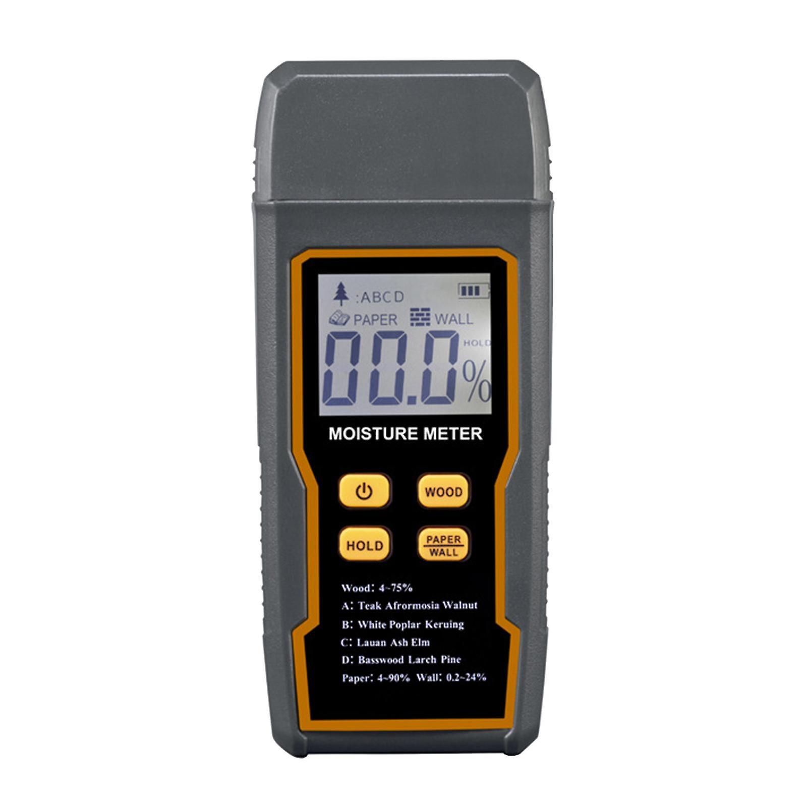 Wood Moisture Meter with Backlight Measuring Tool for Brick Firewall Paper