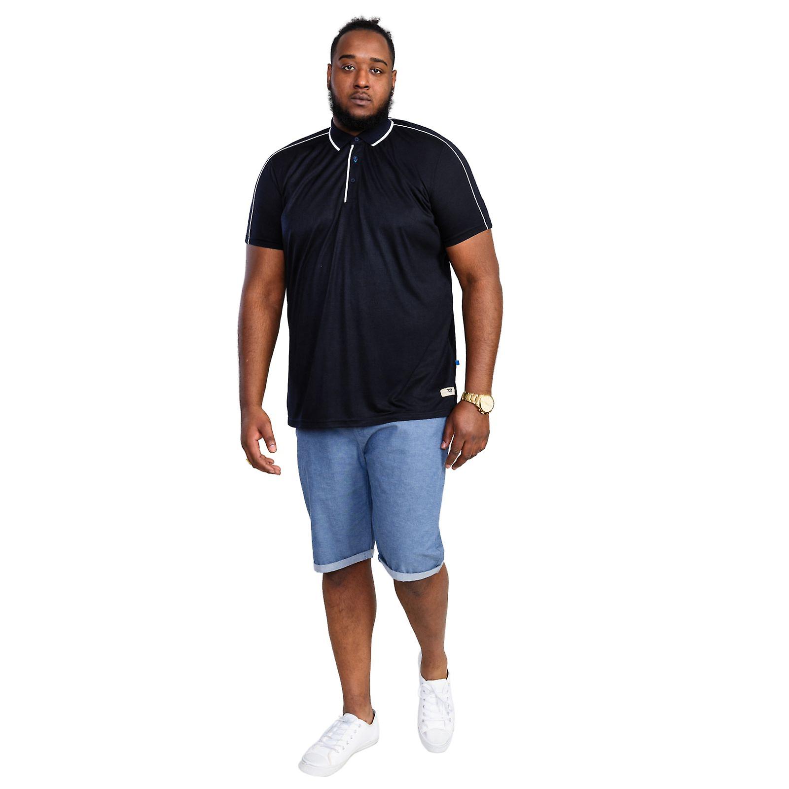 D555 Mens Sussex Big Tall Kingsize Jersey Ribbed Collar Polo Shirt