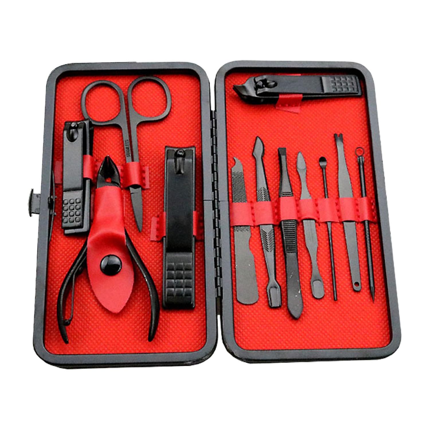 1 Set Manicure Set Curved Opening Non-rusting Sharp Labor-saving with Box Stainless Steel Toenail