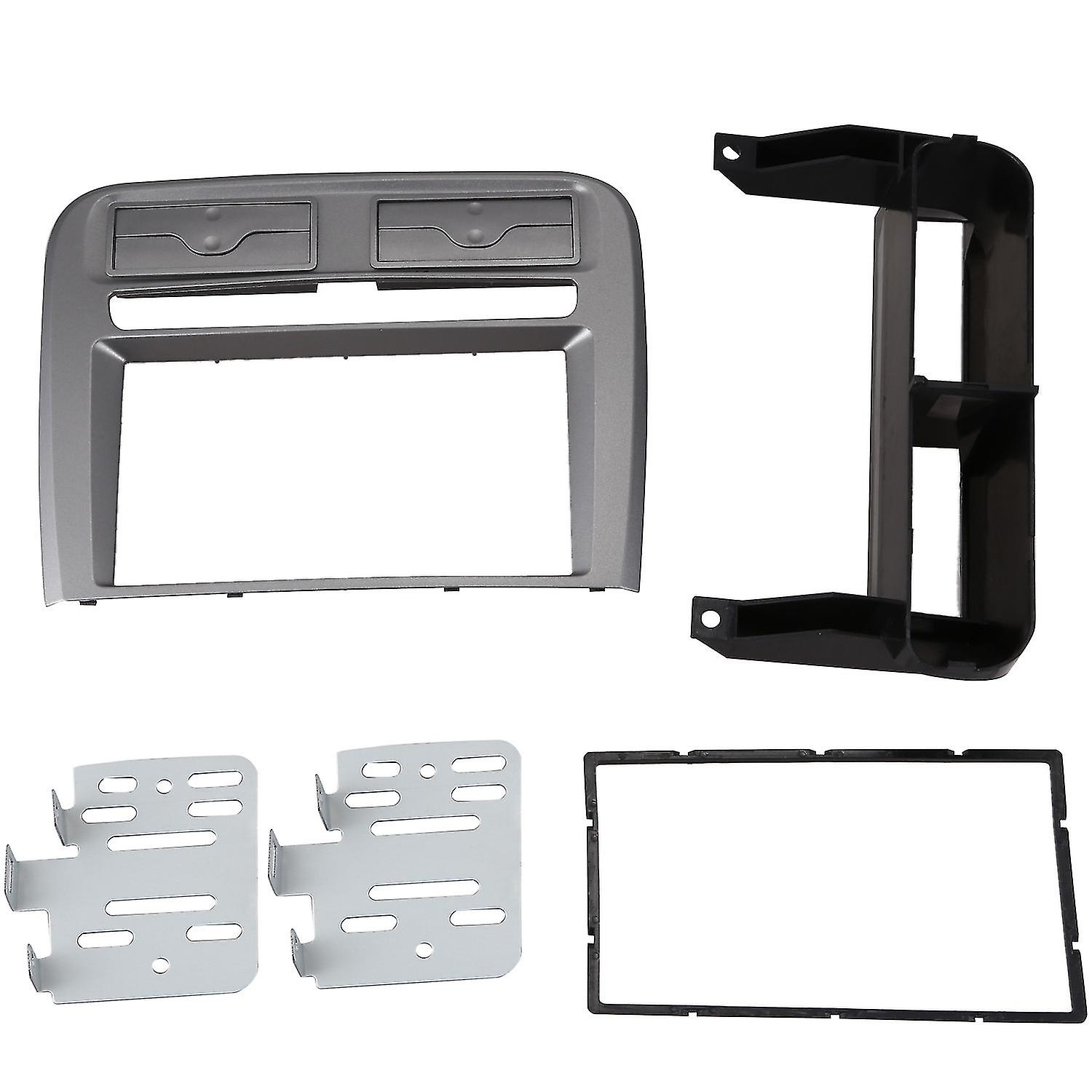 2 Din Car Radio Fascia Fit compatible with Punto 2005-2009 Left Dash Mounting Installation Trim Frame Stereo Ki