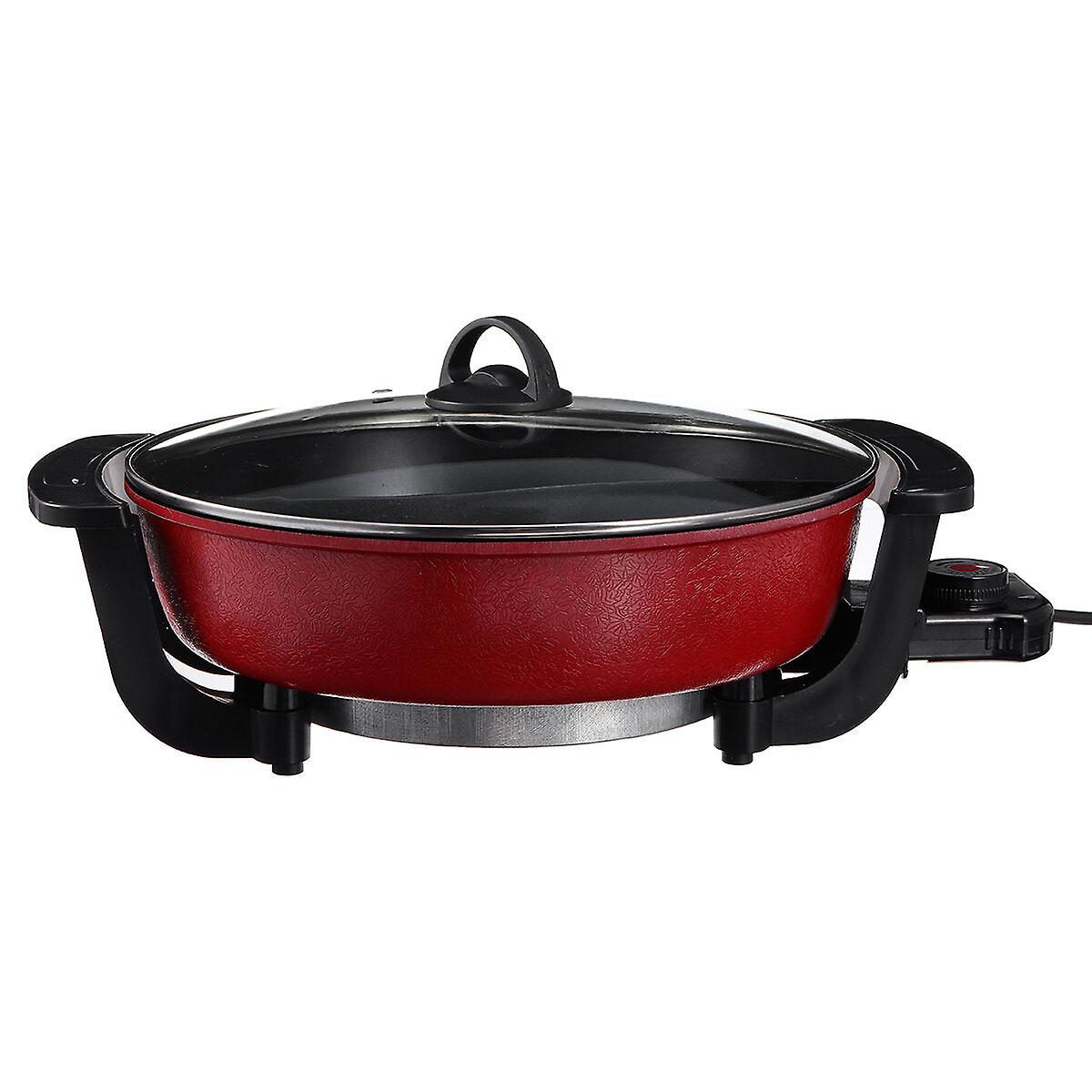 Electric Hot Pot 6l 220v 1360w Pan Frying Grill Oven Cooker Hotpot Cookware