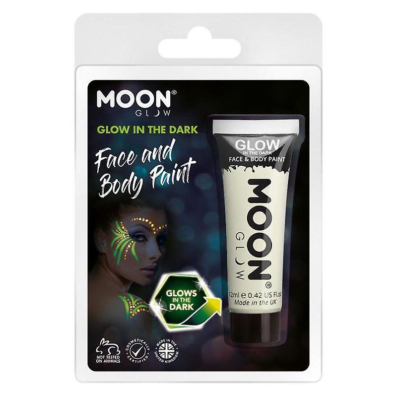 Moon Glow In The Dark Face Paint 12ml Clamshell M41507
