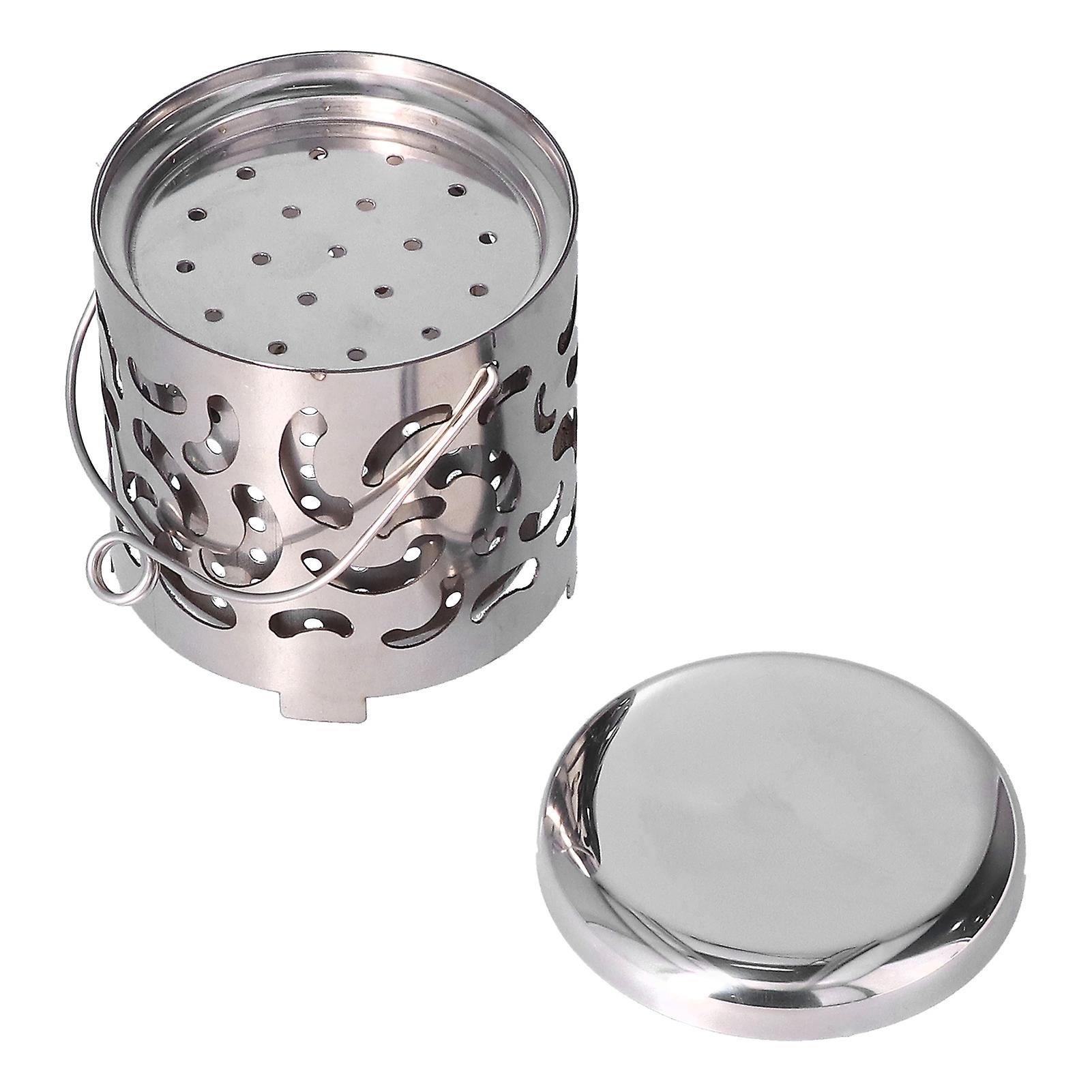 في الهواء الطلق مصغرة أدفأ الفولاذ المقاوم للصدأ التخييم موقد المحمولة الاحترار غطاء لنزهة المشي لمسافات طويلة الشواء