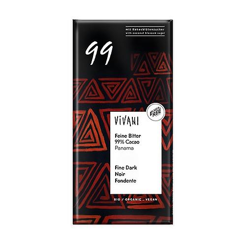 99% Panama dark chocolate with organic coconut sugar 80 g