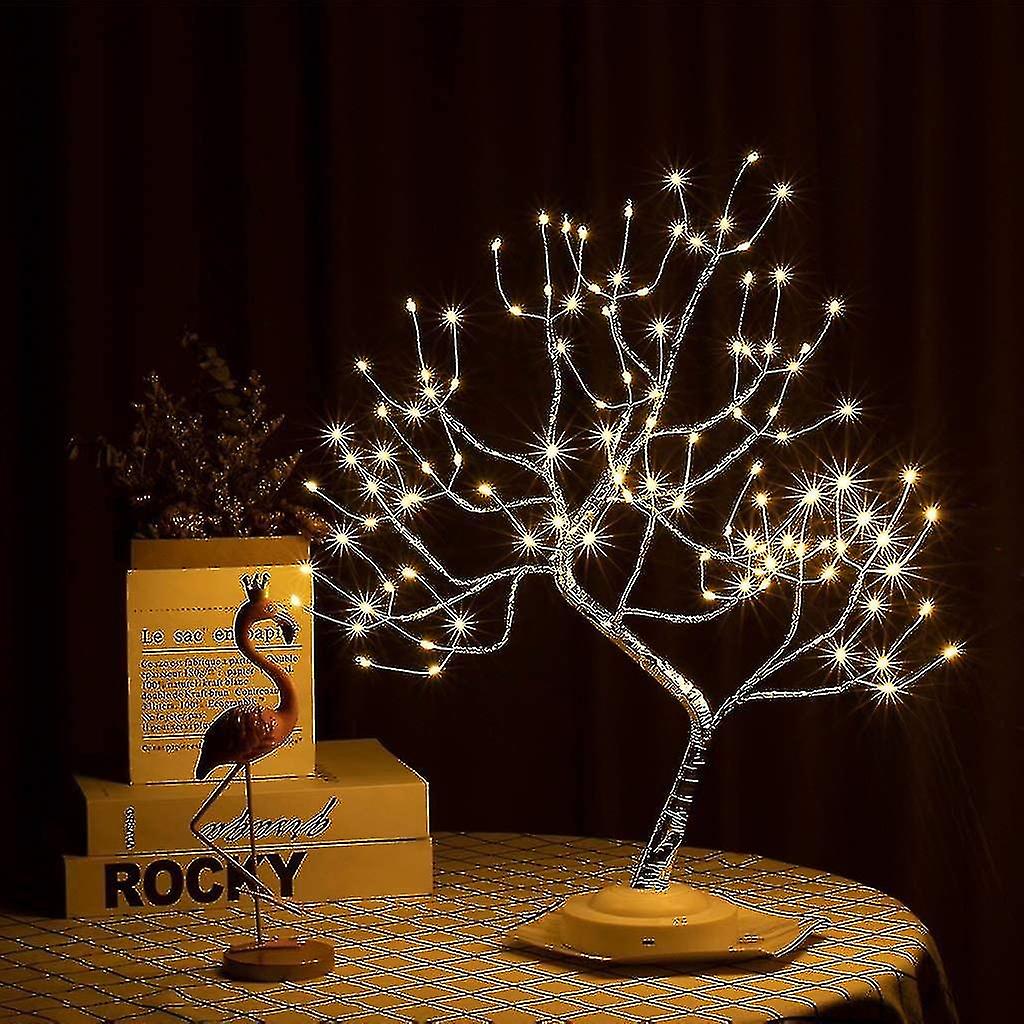 Table Lamp Bonsai Tree Light Artificial Tree Led Light, 8 Modes 20/50cm 108l Desk Led Lamp Cute Room