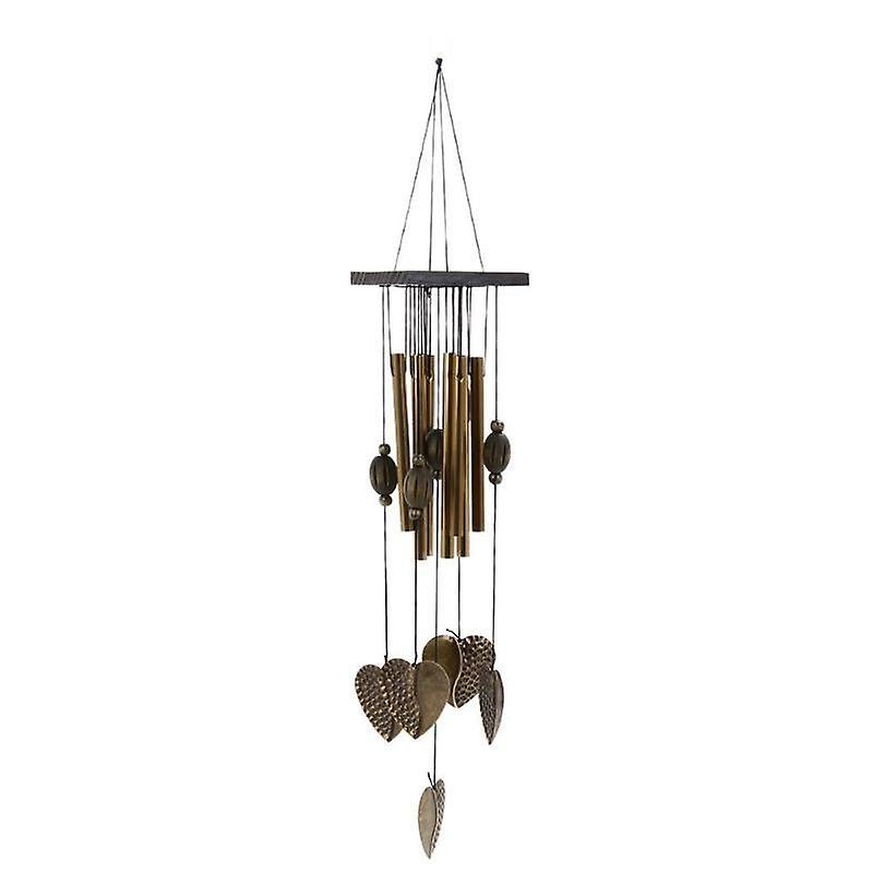 Wind Chime Metal Tubes Heart Shape