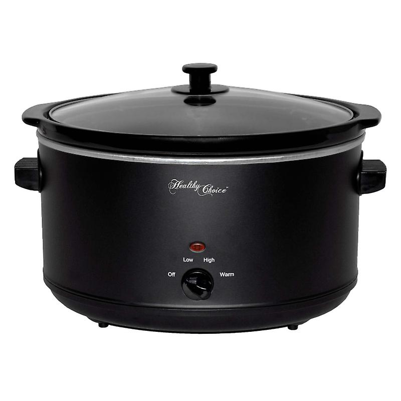 Healthy Choice 8L Slow Cooker (Black) Large Capacity Ceramic Pot 300W Slow Cookers