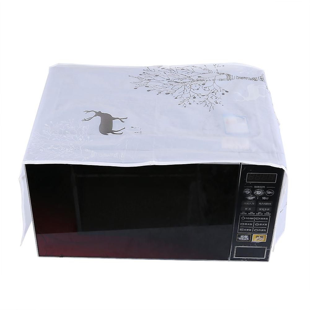 Waterproof Dust-Proof PEVA Microwave Oven Cover Protector with Dual Pockets