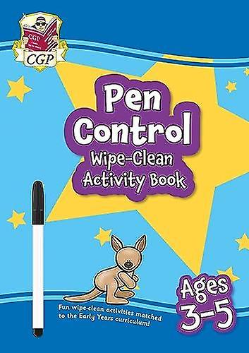 Pen Control Wipeclean Activity Book For Ages 35 With Pen by CGP Books Paperback Book