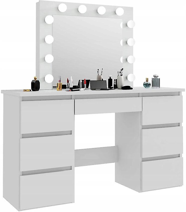 Dressing table with mirror - cosmetic - stool - 80x40x140cm