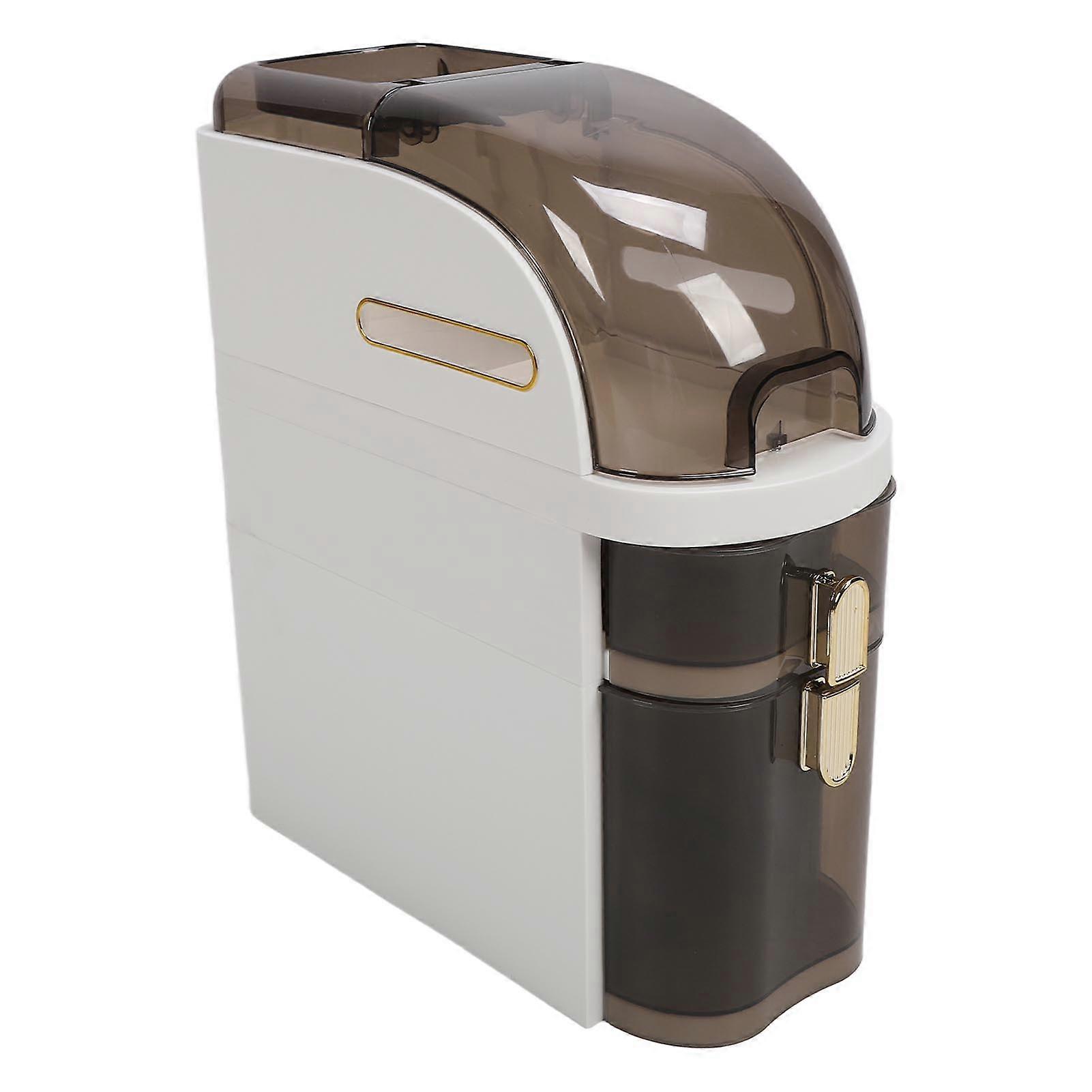 Clear Slim Vertical Storage Cabinet for Small Spaces, PP & PET