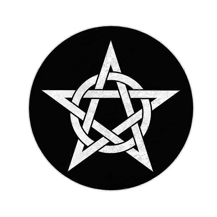 Pentagram Decorative Circle Floor Rug
