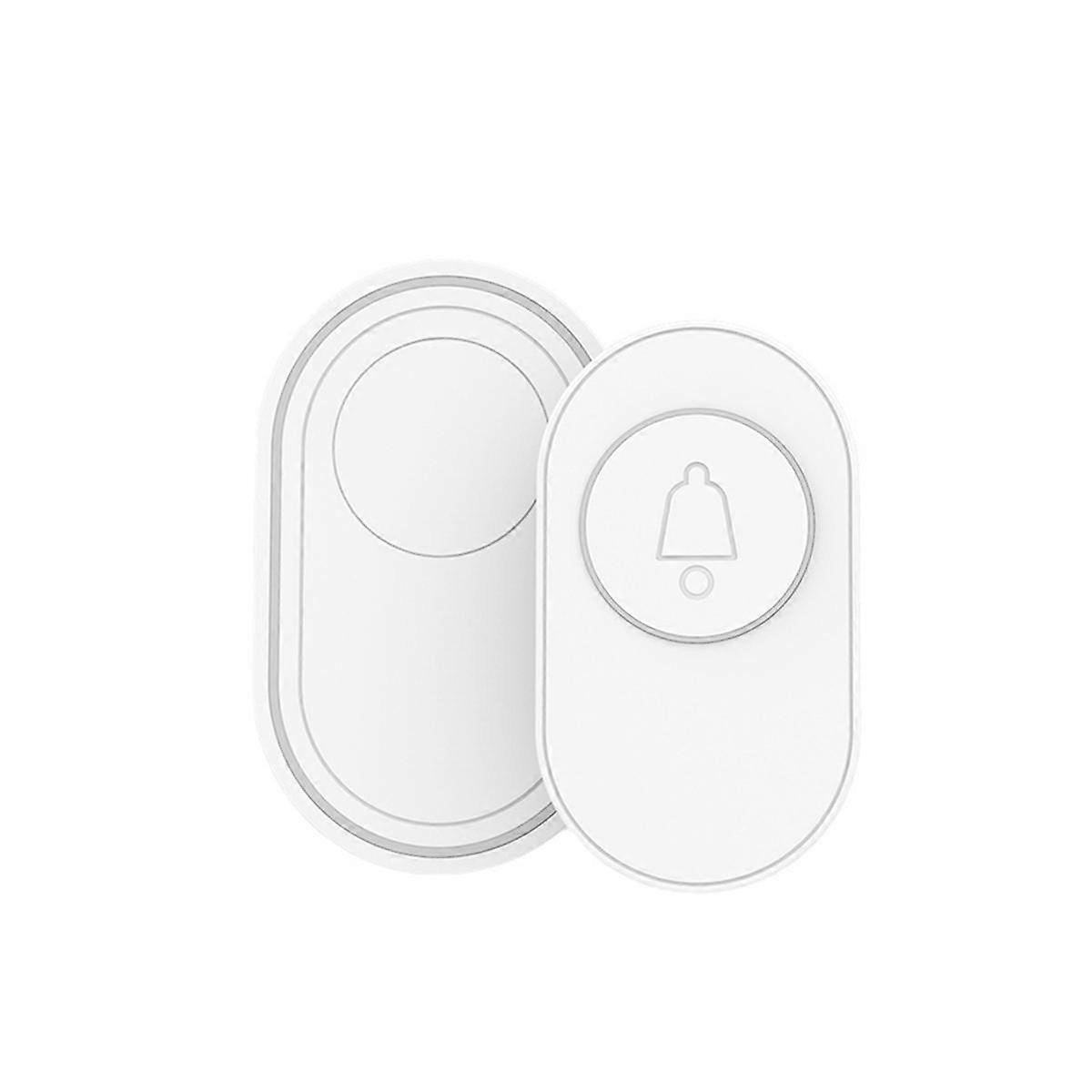 433MHz Wireless Doorbell Waterproof Smart Home DoorBell Kit Night Vision Fluorescent Ring Flash Security Alarm EU Plug