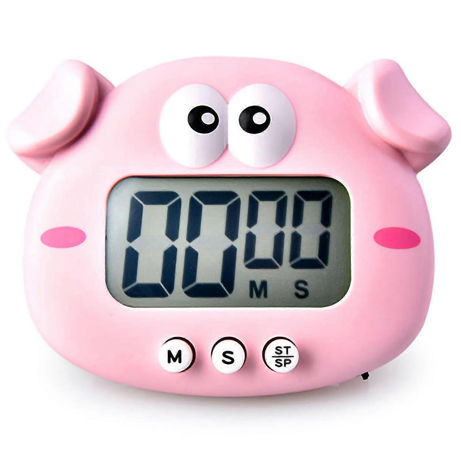 Animal Timer Student Magnetic Digital Digital 100 Minutes Timing Countdown Timer With Battery for Kitchen Peggy Pig