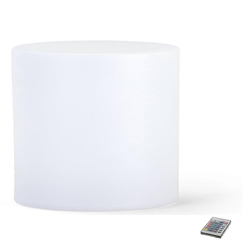 Vandue LED Glowing Cylinder Stool w/Infrared Remote Control - Color ...