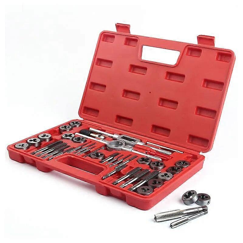 VTN1055 40~Piece Tap and Die Set ~ SAE Inch Sizes | Essential Threading Tool with Storage Case DC160902