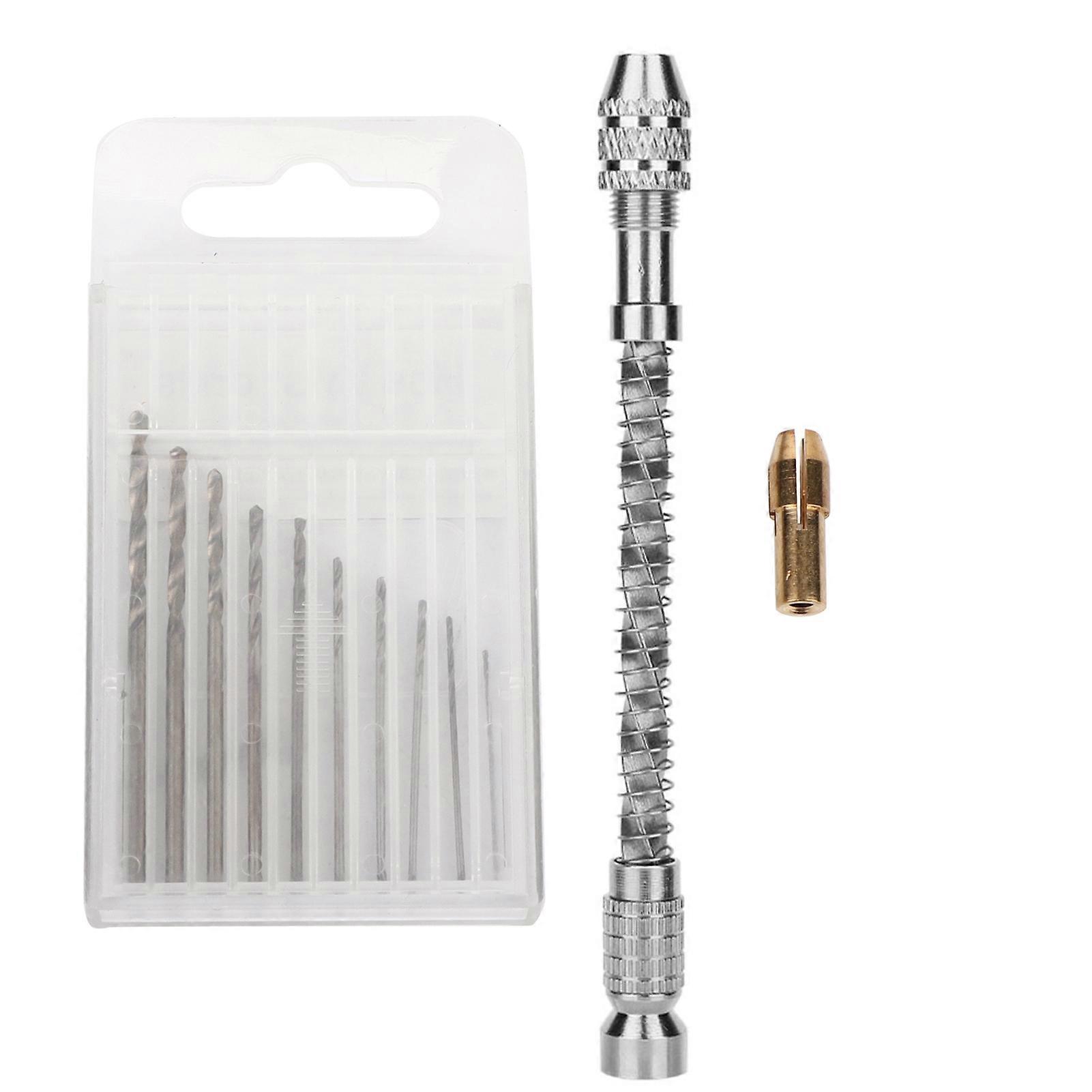 Portable Semi Automatic Pin Vise Hand Twist Drill Bit Jewelry Diy Making Processing Tool