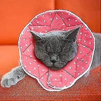 Pós-cirurgia confortável para cães e gatos, robusto, impermeável, resistente a arranhões e mordidas, fácil de limpar, com fixação de colarinho ajustável para