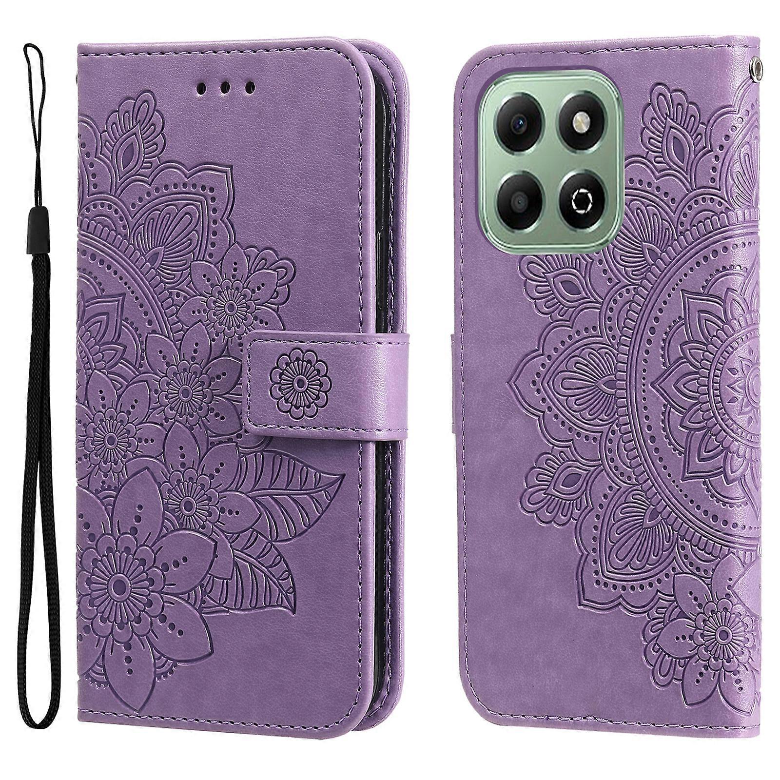 フォーオナーX6B4GケースPUレザーウォレット花柄電話カバースタンドビュー