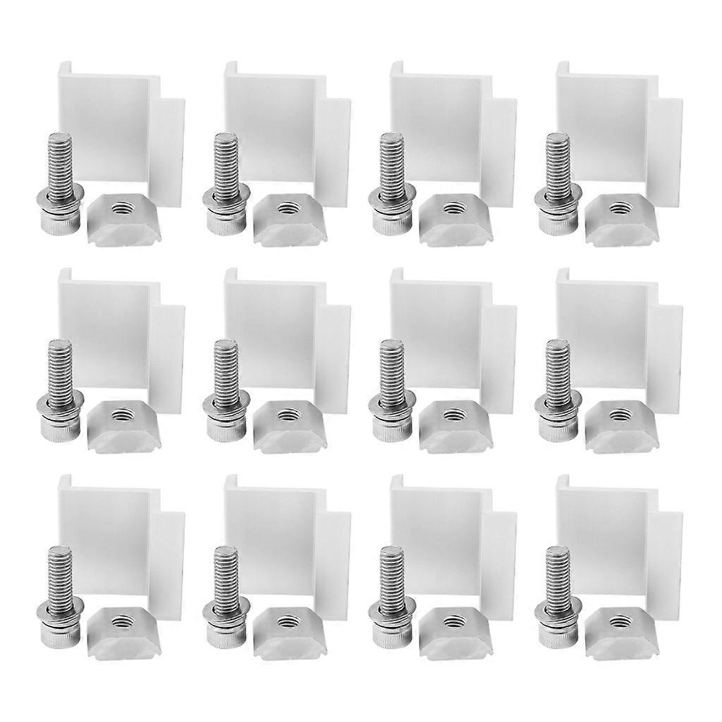 30/35/40/45mm Solar Panel Mounting Bracket Solar End Clamps Adjustable Panel