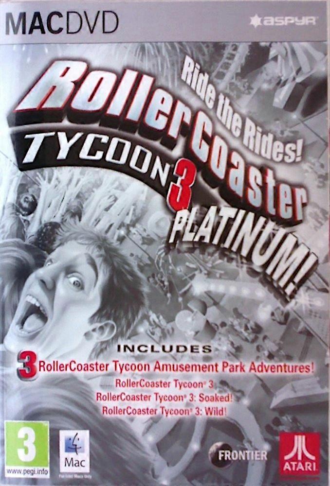 Roller Coaster Tycoon 3 Platinum Pack (Mac DVD) - Mac - PAL - New & Sealed