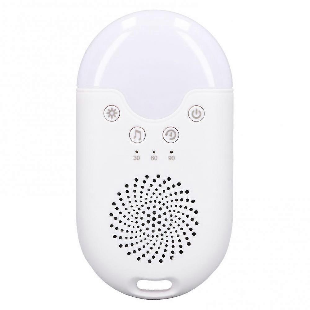 Baby Sound Machine with Rechargeable White Noise, Colorful Lights, and Music for Sleep