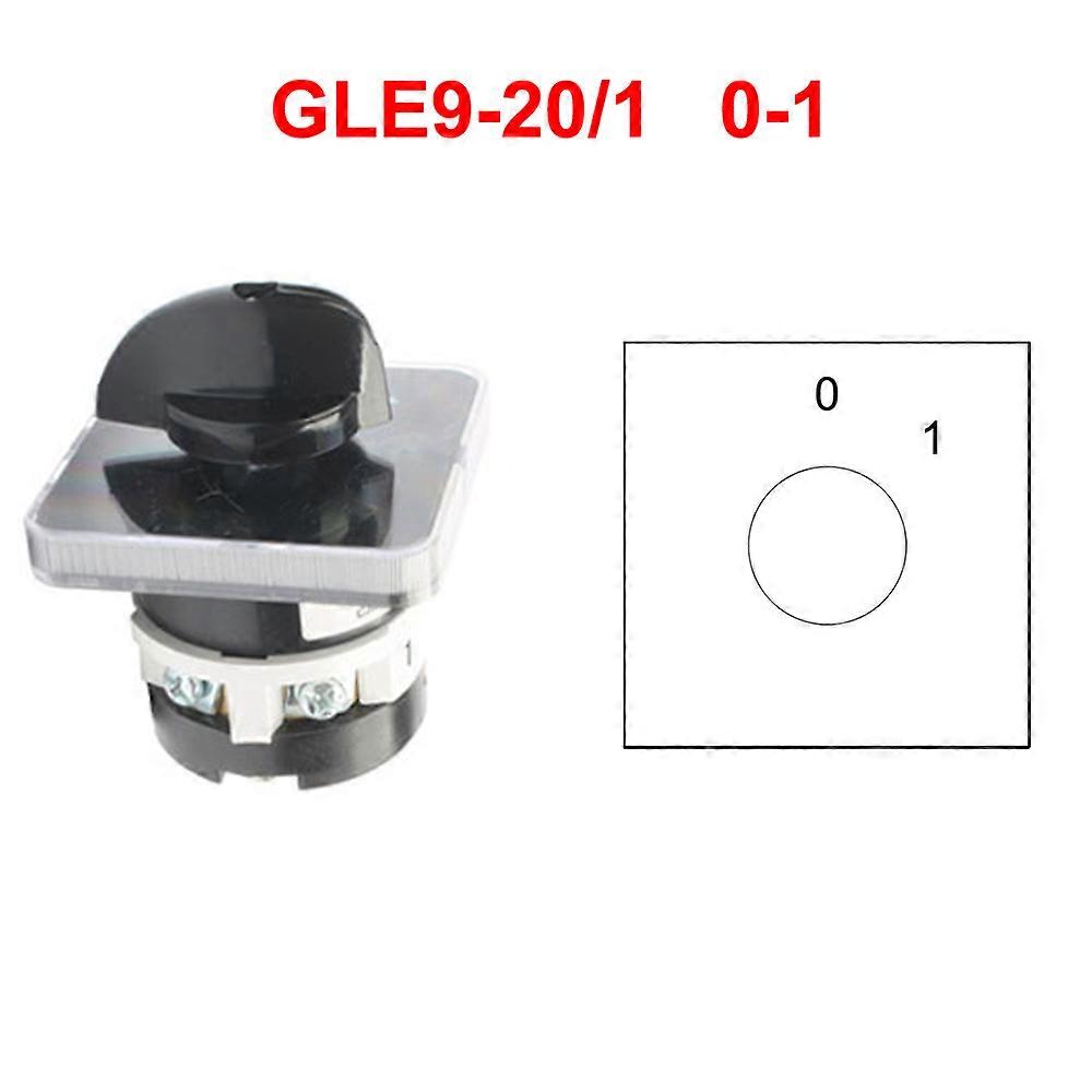 changeover switch GLE9-20/3 20A universal combination switch 3 position 3 knots GLE9-20/1 1 knots GLE9-20/2 2 knots GLE9-20/4