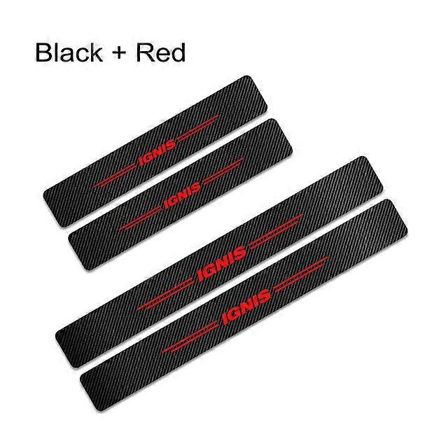 Motor Vehicle Parts For Suzuki Ignis Car Door Threshold Plate Protector Carbon Fiber Vinyl Sticker Cover Anti Scratch Door Sill Decor Accessories