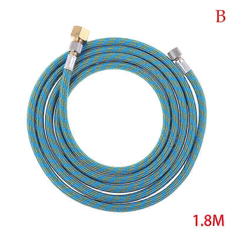 Professional Nylon Braided Airbrush Hose With Standard 1/8"x1.8m(5.9ft) Size Fitting On One End And A 1/8in For Air Brush DIY