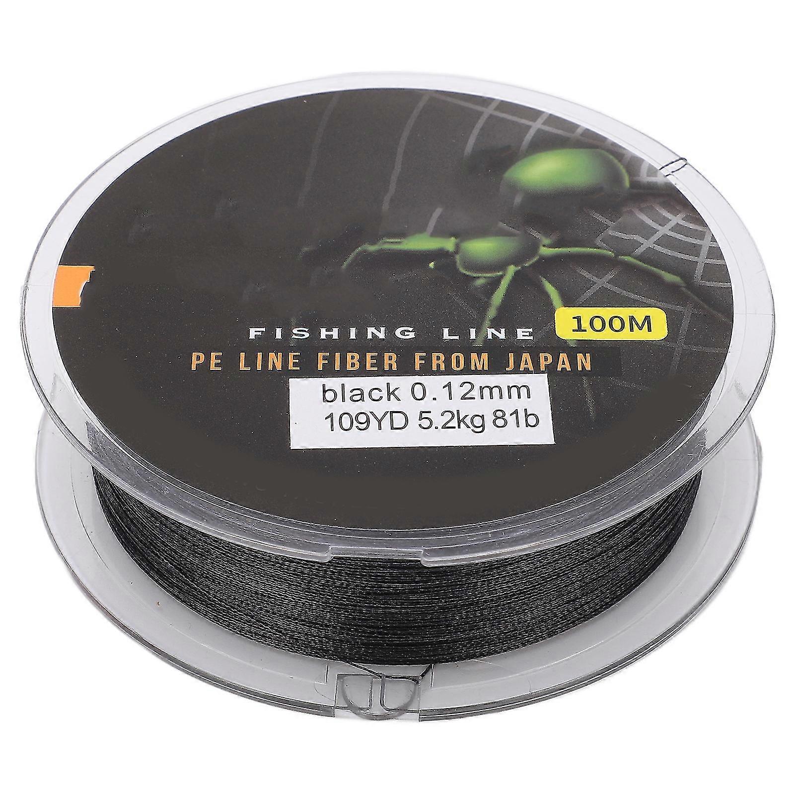 0.6mmBlack100mDurableWear-resistantMulticolorBraidedFishingLine