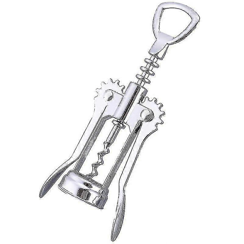 Multifunctional Wine Beer Opener, High Quality Strong Zinc Alloy (1 Piece, Silver)