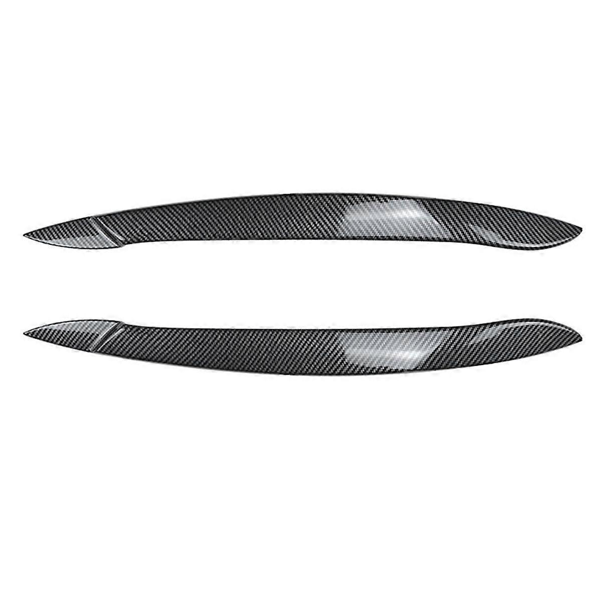 Auto Frontscheinwerferabdeckung Scheinwerferlampe Augenlid Augenbrauenverkleidung ABS für X5 E70 2008-2013 Kohlefaser