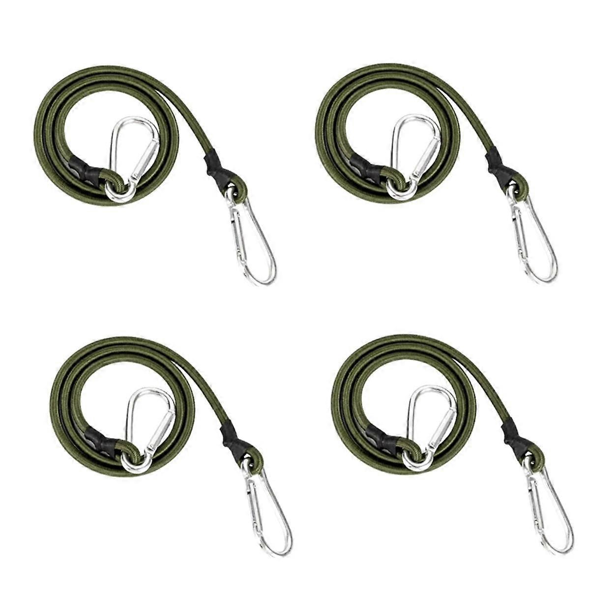 Outdoor Heavy Duty Bungee Cord Elastic Tie Down Strap Set Rope Bundle Cap Rope for Kayaking Cycling 90cm