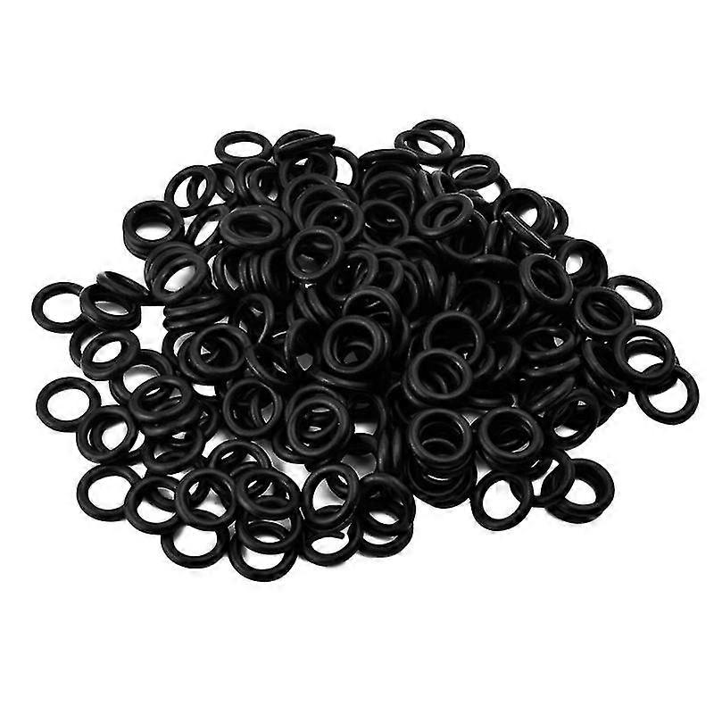 100pcs Machine Grommets Absorption Rings Coil Rotary Cartridge Machine Supply (Black)