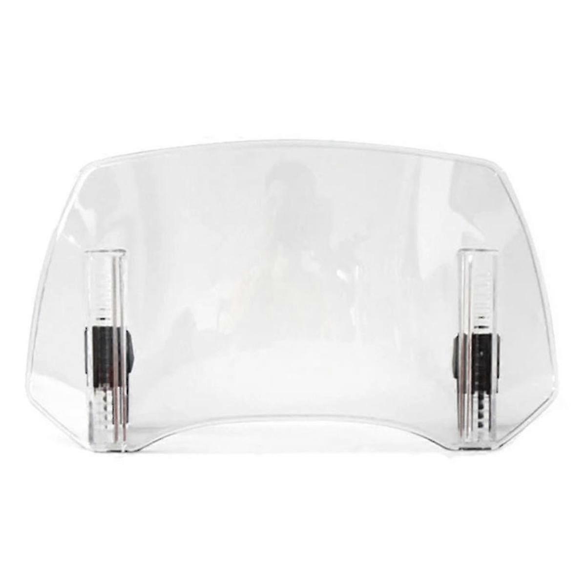 Motorcycle Windshield Extension Spoiler with Adjustable Clip-On Attachment