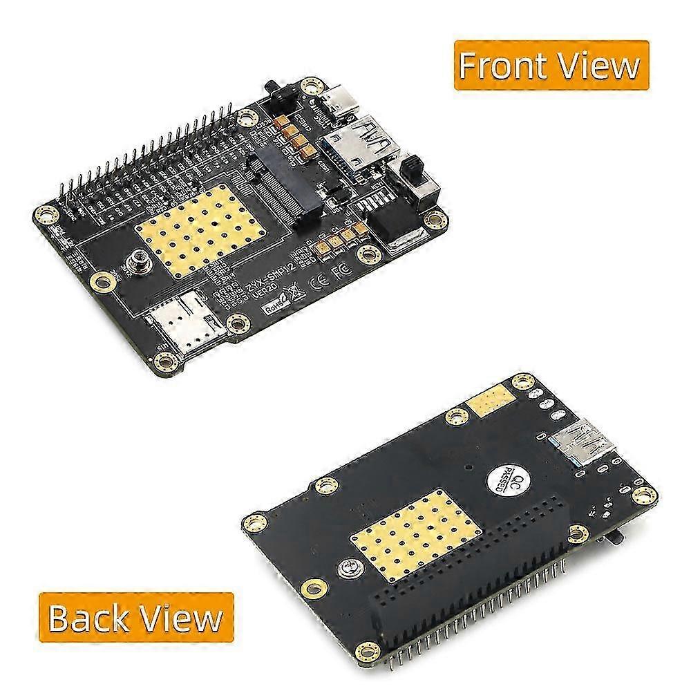 Cartão de Expansão 4G & 5G Base HAT compatível com o Módulo RM500Q/SIM8200/GM800 e Raspberry/ /Rock64 Media Comput