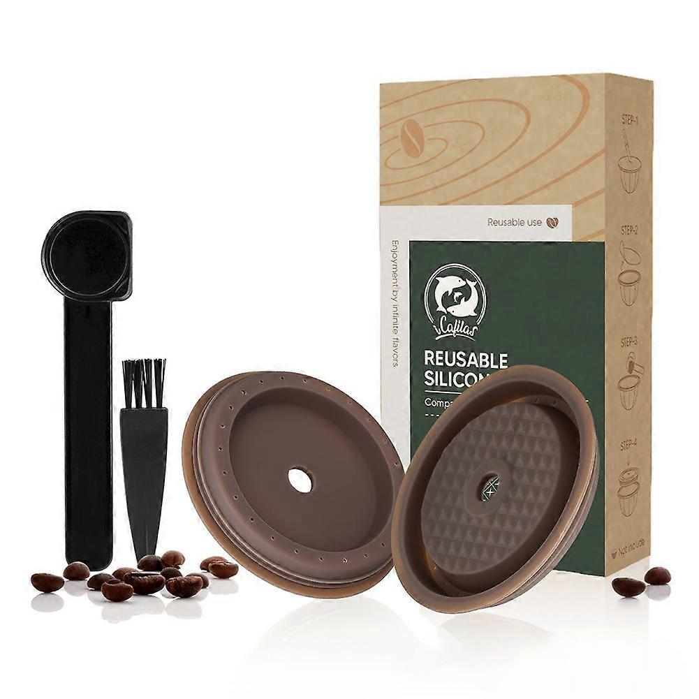 1/2pcs Reusable Silicone Lids Vertuo Silicone Cap Lids To Refilled Capsules For Nespresso Vertuo Line Coffee Caps Capsules