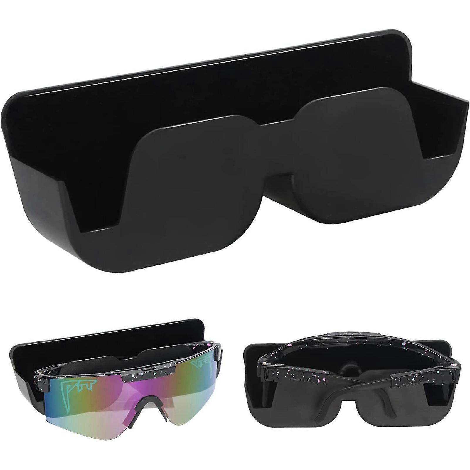 Adhesive Mounting Glasses Case Self-adhesive Easily Install Car Glasses Rack for Storing Sunglasses and Reading Glasses