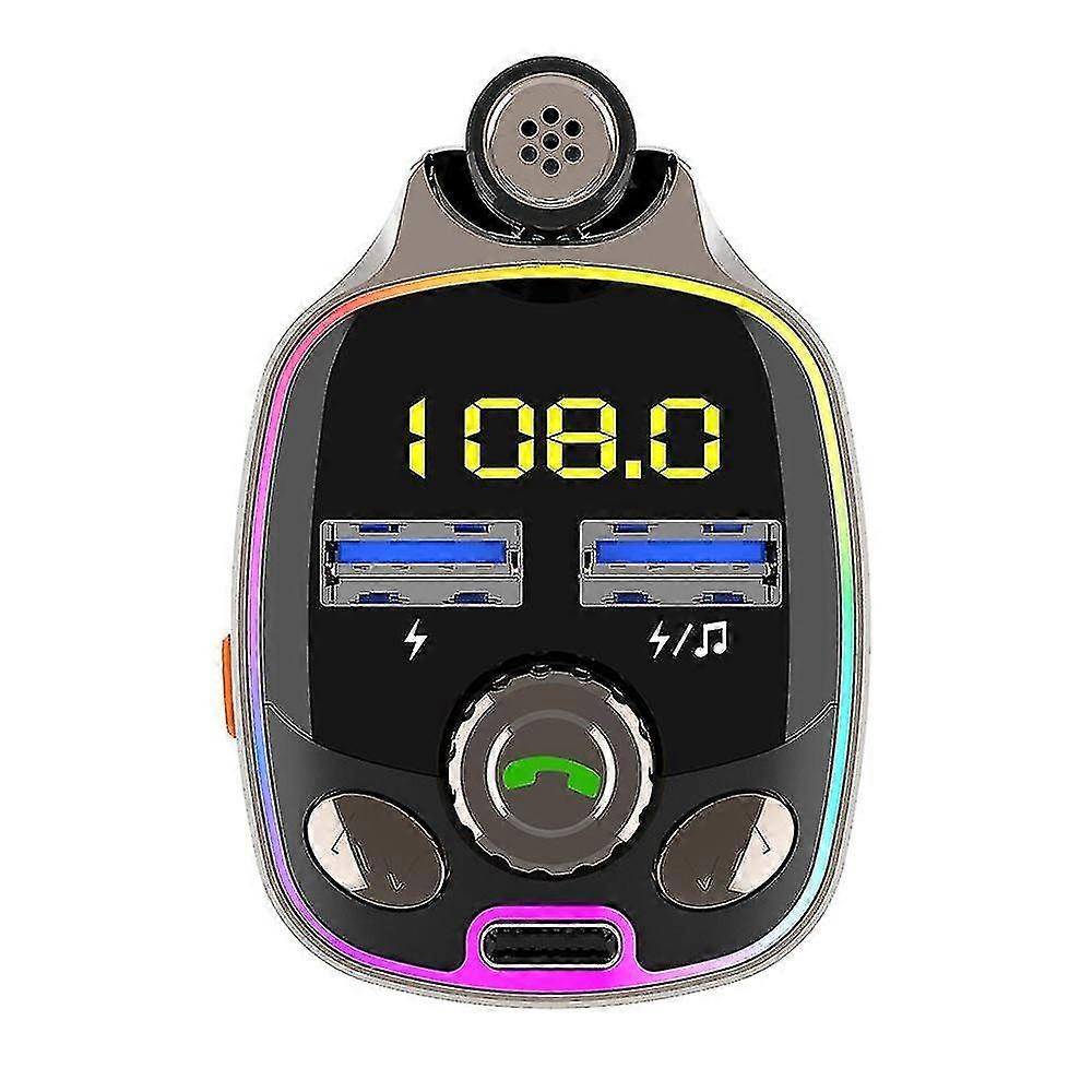 Hands-free Calling Car Mp3 Music Player With Multiple Protections Bt Wireless Fm Transmitter Radio Adapter Usb/pd Car Charger Tf Card/usb Disk