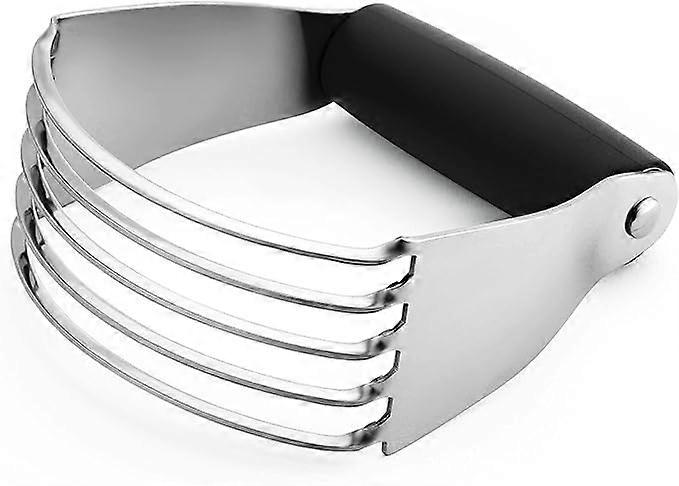 Dough Blender, Top Professional Pastry Cutter with Heavy Duty Stainless Steel Blades, Black