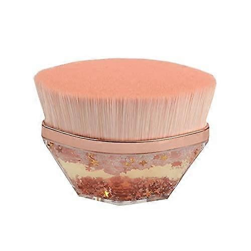 High density soft magic foundation brush multifunctional makeup brush for a wide range of foundations, with portable storage case (Pink)