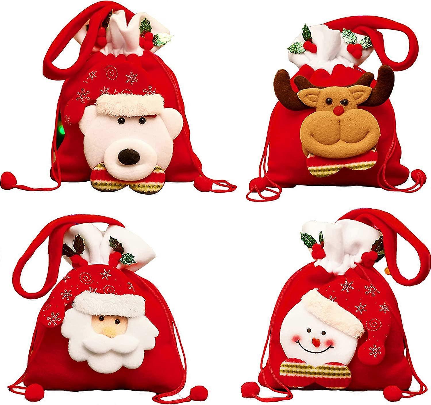 Christmas Drawstring Bag Pack Xmas 3D