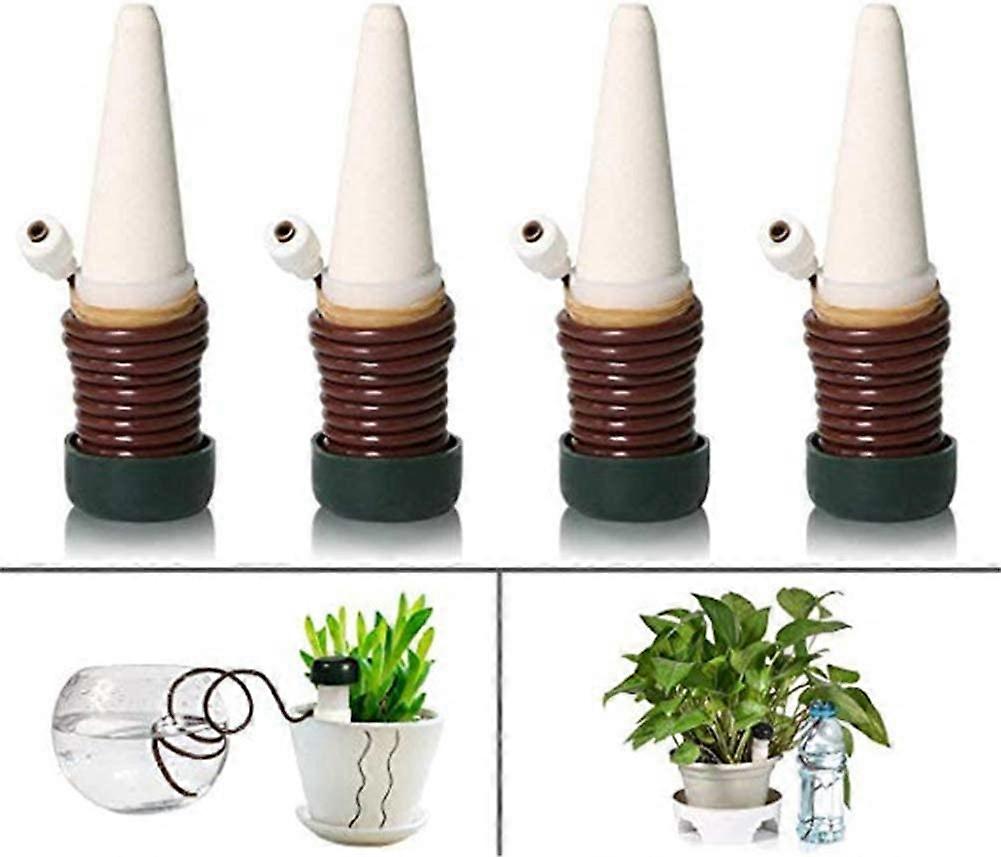 4Pcs Drip Irrigation Kit,Holiday Ceramic Self Watering